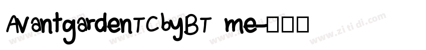 AvantgardenTCbyBT me字体转换
